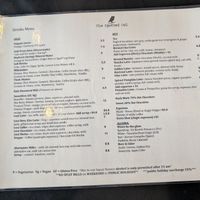 Menu September 2025 at The Spotted Owl Cafe in Sunbury