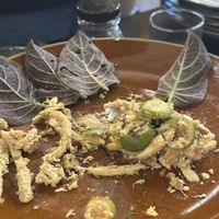 Fig and mushroom dish   at Dược Điền Chay Quán in Ha Long