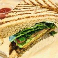 Veggie burger  at Fresh Potato Factory in Northridge