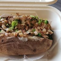 Freshly grilled onions/no oil. at Fresh Potato Factory in Northridge