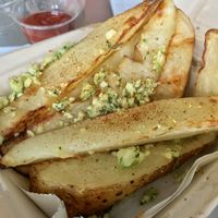 Potato wedges w/ garlic (raw garlic!) at Fresh Potato Factory in Northridge