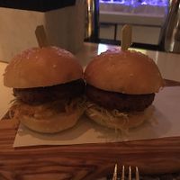 there were 3... Impossible Burger Sliders at Wynn Hotel - Andrea's in Las Vegas