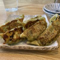 Grilled vegetable dumplings   at Ichikokudo in London