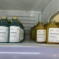 Juice shots   at Toastique  in Washington