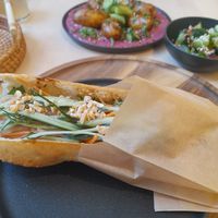 Vietnamese sandwich with tofu AMAZING! at Colibri in Vilnius