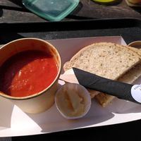 Soup and vegan butter (March 2025) at National Trust - Llanerchaeron  in Lampeter