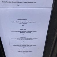 Menu  at Seoul Green in Frankfurt