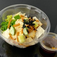 tofu poke donburi (takeout) at Donburi Station in Seattle