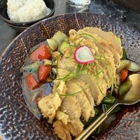Vegan chicken  at WakuWaku Linz in Linz