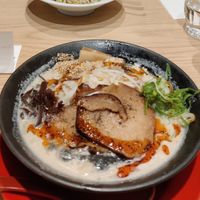 Vegan paitan spicy Charsiu ramen at Ramen Kiou - Hankyu Higashidori Branch in Osaka