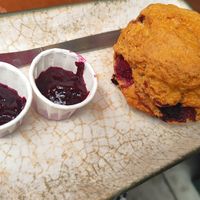Vegan scone at Keoghs Cafe in Dublin