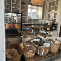 Inside the cafe   at Den Blå Ged in Faarevejle