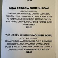 Returned for lunch and a takeaway of the filling Satay Bowl  at The Wren in Saltburn-by-the-sea