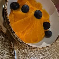 Sweet potato dessert at Abyssinia Restaurant - Teff in Munich