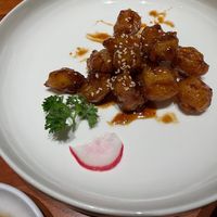 Sweet sour lotus (yummy) at A Wave Pure Vegetarian Food (Flower Garden Store) 一朵浪花  纯净素食(花卉园店) in Chongqing