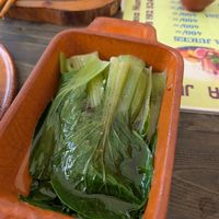 Seasonal greens. This was actually SO GOOD at Kiota Food in Nairobi
