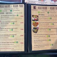 Many menu pages of vegan options at Ngư Restaurant - Vietnamese Cuisine & Vegan Food  in Hanoi