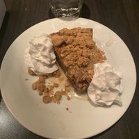 Apple crumble with coconut whipped cream  at Bardō - Guelph in Guelph