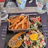 "Escalope de soja et ble" at La Porte Oubliée in Chatillon-sur-marne