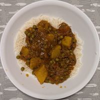 Aloo Matar at Everest Curry Corner  in Portland