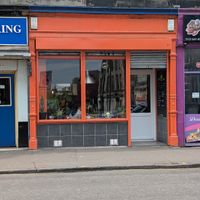 Outside at Folks Cafe in Edinburgh