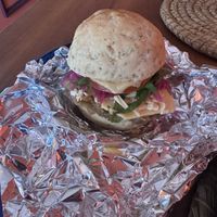 Cheese sandwich   at Folks Cafe in Edinburgh