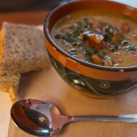 Soup at Folks Cafe in Edinburgh