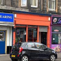 Exterior of cafe at Folks Cafe in Edinburgh
