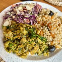3 salad combo  at Folks Cafe in Edinburgh