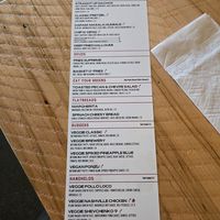 Vegan/veggie menu! at Four Fathers Brewing Co in Cambridge