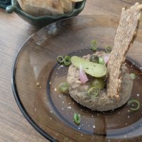 Lentil pate at CURIEUSES  in Dijon