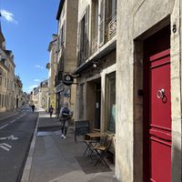 Outside seating as well as indoor  at CURIEUSES  in Dijon