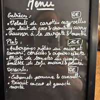Today’s menu  at CURIEUSES  in Dijon