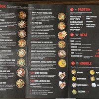 Menu  at Noodlebox in Guelph