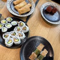 Vegan Sushi, Falafel, Spring Rolls  at EBI in Vienna