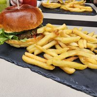 Veggie Burger at D'Quina in Ribeira Grande
