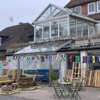 Terrasse direkt gegenüber   at Artway  in Wangerooge