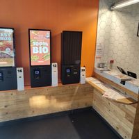 Ordering at Bioburger - Montparnasse in Paris