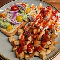 Unseasoned, wet, crumbled "tofu scramble" for $5. at Vibrissa Beer  in Winchester