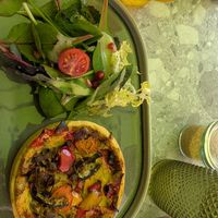 Vegane Quiche at Café Hans  in Eckernfoerde