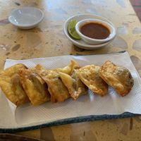 Fried dumplings at Sir Si Pha in Kampong Cham