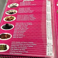 menu 1  at Comedor Laurita in Oaxaca