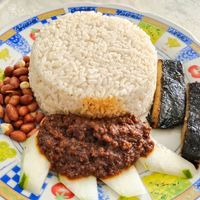Nasi lemak at Sin Shin Vegetarian - 健康素食 in Kuching