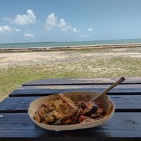 Heavenly lunch w a great view at Vegan Bites in Belize City