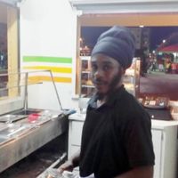 Reuben--Vegan Bites kiosk--BTL Park at Vegan Bites in Belize City