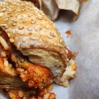 Vegan meatball sub at Papa Luigi in Elmer