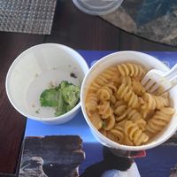 Mac and cheese with broccoli  at Veggie Grill by Next Level in Carlsbad