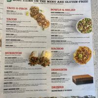 Taqueria Menu  at Veggie Grill by Next Level in Carlsbad