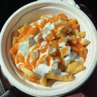 buffalo chicken cheese friess  at Veggie Grill by Next Level in Carlsbad