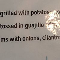 Menu at Hugo's in Richmond